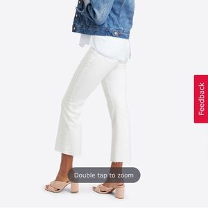 Spanx Cropped Flare Jeans - White